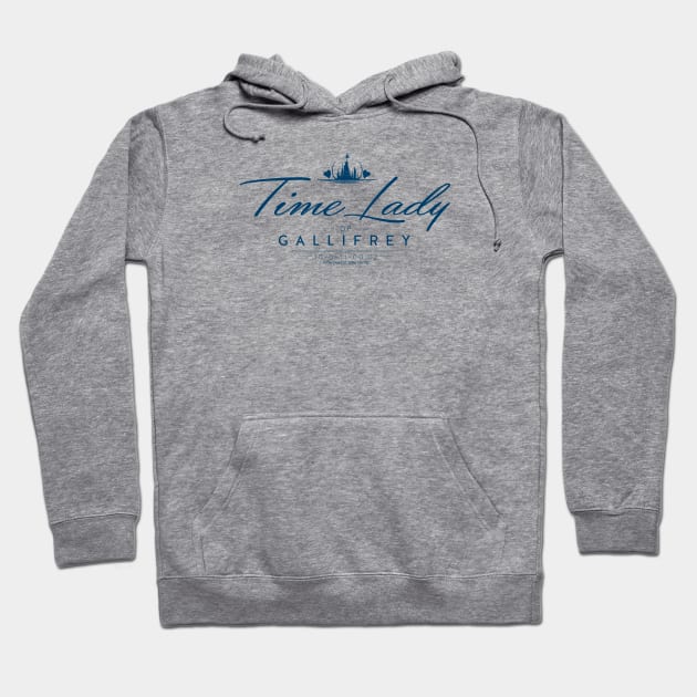 Time Lady - blue print Hoodie by zellsbells